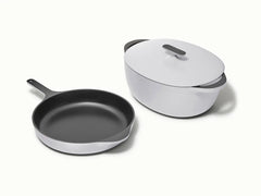 Large Enameled Cast Iron Duo